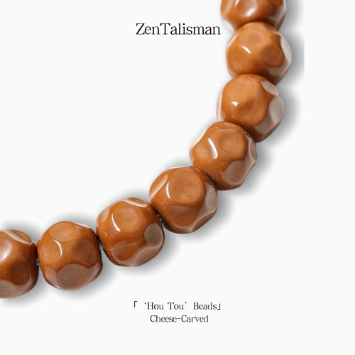 Hou-Tou Beads（Cheese Carved）
