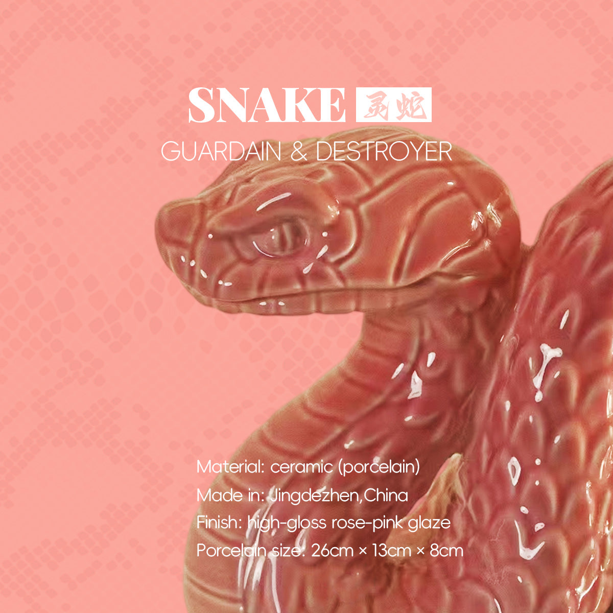 Spirit Snake - Jingdezhen Ceramic Ornament